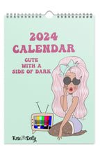 Load image into Gallery viewer, Cute with a Side of Dark - 2024 Calendar
